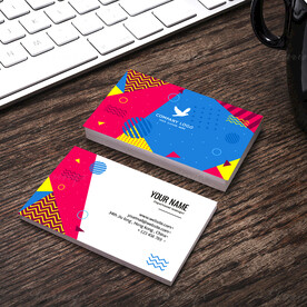 矢量图案时尚名片模板