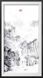 水墨山水画