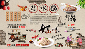 盐水鹅背景墙