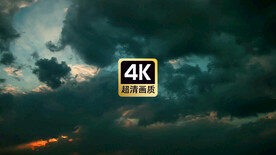 宣传片素材太阳穿梭乌云之间