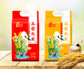 大米包装 米袋 平面图