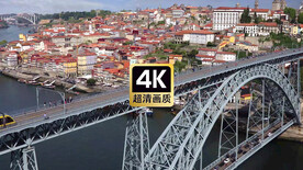 短视频素材航拍城市建筑跨海大桥