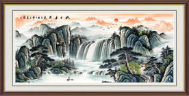 源远流长山水画 