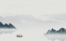 中式 高端山水 tif分层文件