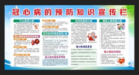 冠心病的预防知识宣传栏