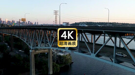 短视频素材跨海大桥上的车流