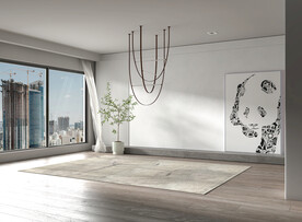 侘寂风现代客厅场景效果图