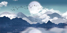 晶瓷画 山川风光