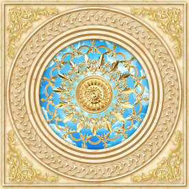 金色浮雕大理石吊顶