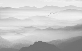 水墨山