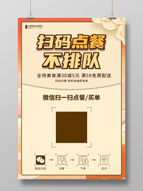扫码点餐海报