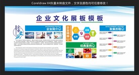 企业文化展板模板