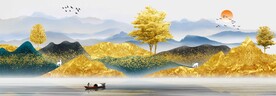 金山发财树装饰画