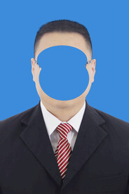 男士证件照西装