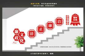 楼道廉政文化墙