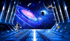 3D星空立体画