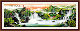 油画山水