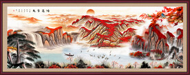 聚宝盆风水画