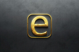 金属logo样机