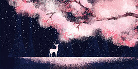 晶瓷画 抽象画 手绘森林