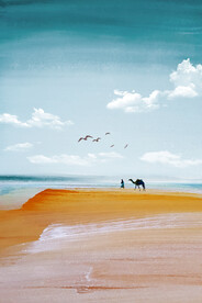 晶瓷画 海边
