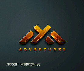 金属LOGO墙样机