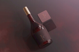 洋酒瓶干红威士忌品牌包装名片