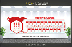 党的光辉历程文化墙