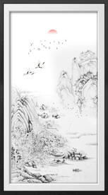 水墨山水画