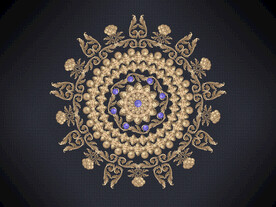 晶瓷画 花纹