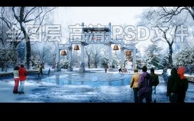 冬天雪景