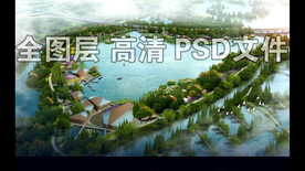 自然湖景鸟瞰