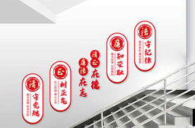 廉政楼梯文化墙