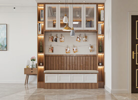 北欧客餐厅背景墙