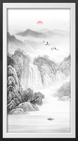 玄关水墨画