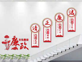 楼梯廉政文化墙