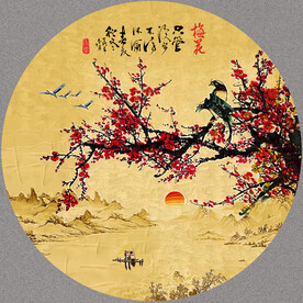 梅花国画