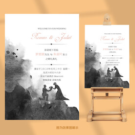 婚礼迎宾牌