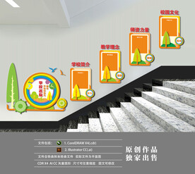 幼儿园楼梯文化墙