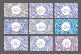 彩色鱼鳞 美人鱼背景