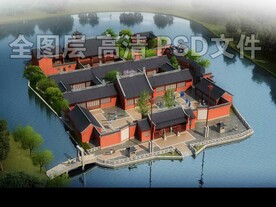 红墙古建筑