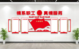 工会职工之家活动室文化墙