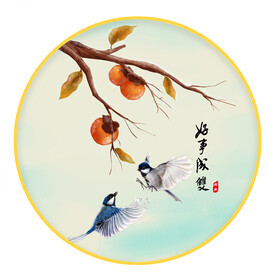 圆形画好事成双