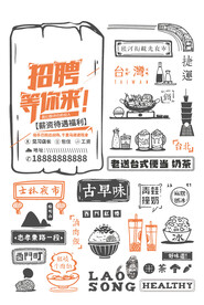 餐饮招聘海报