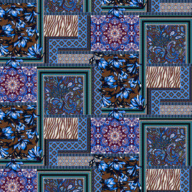 民族风方巾图案