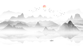 新中式山水画