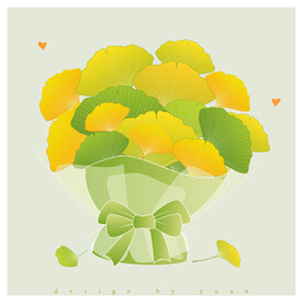 矢量花束插画