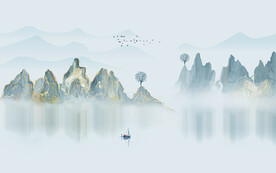 新中式意境山水装饰画