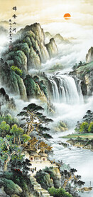 晶瓷画 山水画