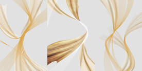 晶瓷画 线条抽象画